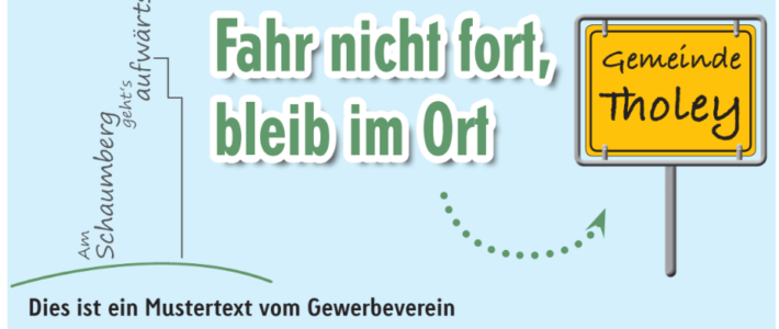 Werbemaßnahmen für Mitglieder des Gewerbeverein Schaumberg e.V.
